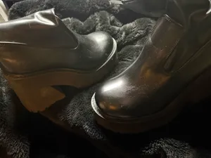 Black Platform Boots Size 9.5 thumbnail 3