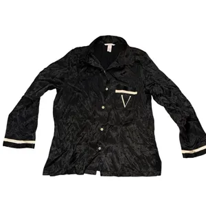 Victoria's Secret Black satin polka dot pajamas thumbnail 7