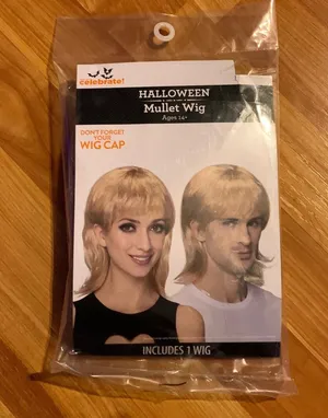 Mullet‎ Wig Gold thumbnail 1