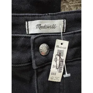NWT Madewell The Curvy Wide Leg Jeans Women’s Size 31 Black Frost Super Stretch thumbnail 8