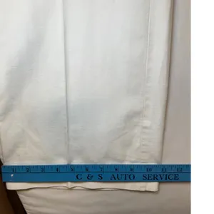 Gap Hip Slung Fit Trousers Off-white‎ Cotton Linen Wide Leg Pants 8 Regular thumbnail 10