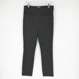 Anthropologie Slim Leg Dress Pants Women's‎ Size 4 Black Minimalist Chic thumbnail 2