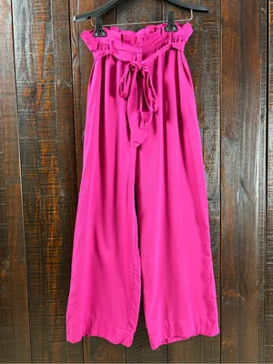 Lucy Paris High-Rise Paperbag Wide-Leg Pants - XS thumbnail 2