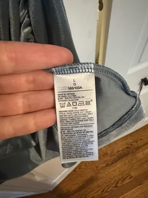 Old Navy Silver Gray Blue Sleeveless Cowl Neck Mini Dress thumbnail 4