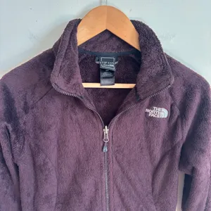The North Face Osito 2 Fleece Jacket Womens Small Plum Purple Full Zip Soft thumbnail 3