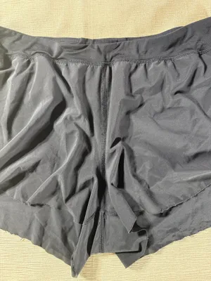 Lululemon Speed Shorts Womens Black Reflective Dots Running Lined Zip Pocket thumbnail 4