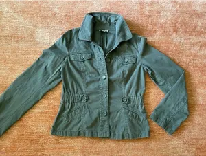 Loft Ann Taylor Jacket Women’s Military Green M thumbnail 1
