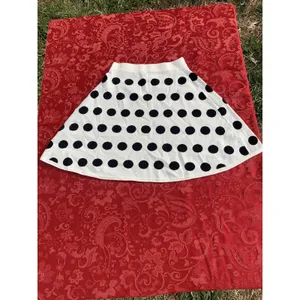 HYPR Women White Black Casual Skirt Small‎ Medium Polka Dot Short Spring Summer thumbnail 4