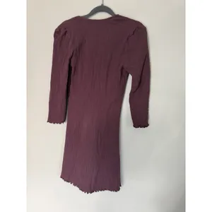 Free People Kianni Mini Dress Chocolate Merlot NWT SZ Small NEW thumbnail 6