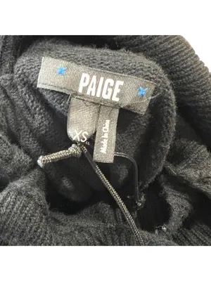 PAIGE Raundi Cutout Turtleneck Midi Sweater Dress Black Wool Blend Size XS NWOT thumbnail 13