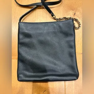 Furla small leather shoulder bag chain handle black crossbody thumbnail 3