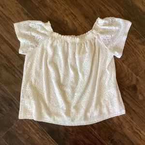 H&M White Lace Off The Shoulder Top thumbnail 6