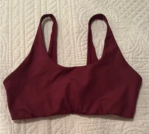 All in Motion Burgundy Sports Bra thumbnail 1