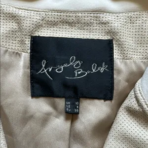 Beige Cropped Jacket Size 10 thumbnail 2
