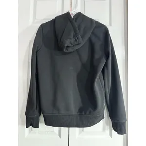 Carhartt Womens Relaxed Fit Midweight Logo Sleeve Graphic Hoodie Black - XS thumbnail 3