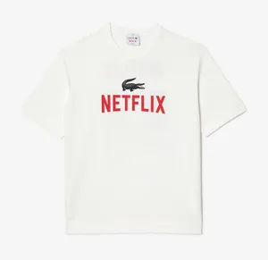 Lacoste Unisex x Netflix Loose Fit T-shirt | Size S thumbnail 1