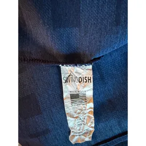 SwingDish Made USA Plaid Sleeveless Golf Polo Top Small Blue Quarter Zip thumbnail 7