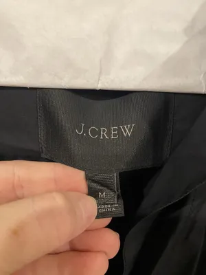 J.Crew Shirt Dress Womens Medium Black Collared Cap Sleeve Casual Short Pullover thumbnail 3