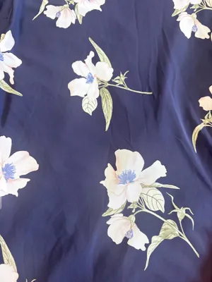 Lulus All Mine Navy Blue Floral Print High-Low Wrap Maxi Dress Large thumbnail 13