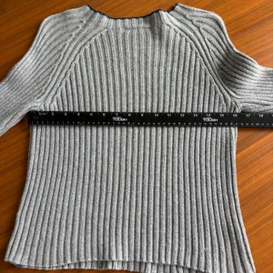 90s Vintage DKNY Jeans Sweater L Gray Ribbed Zipper Cuff Grunge Y2K Gorpcore Ski thumbnail 14