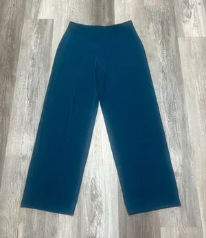 NWT Women’s Alfani Ocean Teal Wide Leg Pants Size Medium thumbnail 1