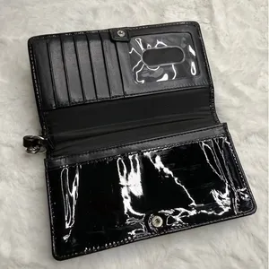 Coach Black Patent Leather Wristlet thumbnail 3