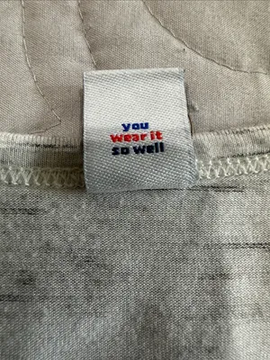 Old Navy “Luxe” White Heathered Women's Tank Top- Size Large thumbnail 3