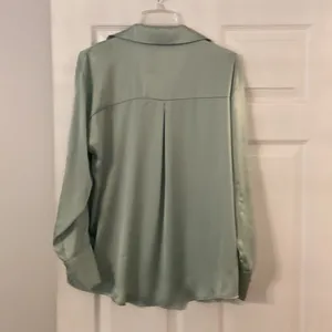 ZARA shirt with long sleeve silky feeling see all pictures brand new with tag thumbnail 5