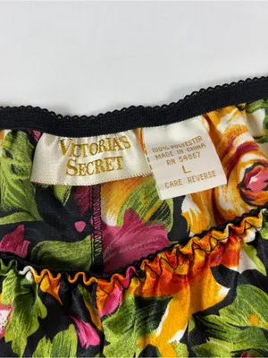 Vintage Gold Label Victoria's Secret Lingerie Floral Shorts Women's Size Large thumbnail 5