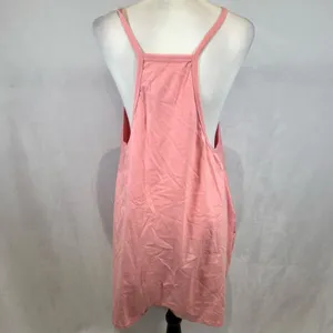 Boutique Pink pocketed cotton blend vneck jersey romper size large thumbnail 6