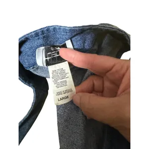 Teddi Vintage Denim Embroidered Hummingbird Pinafore Jumper Dress Blue Large thumbnail 10