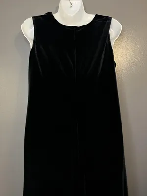 R&M Richards Dress Womens Black Velvet Sleeveless Maxi Formal Evening Style 9067 thumbnail 7
