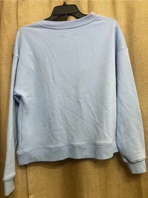 Anthropologie Maeve Pale Blue Crewneck Sweatshirt thumbnail 5
