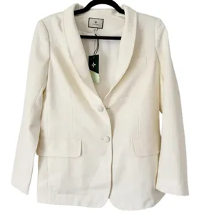 NWD Tuckernuck Cream Wool Warner Blazer Two Button Women’s Size Small thumbnail 4