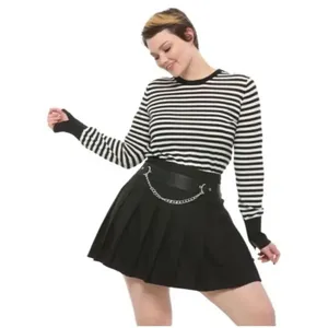 Royal Bones by Daang gothic steampunk XL accordion pleat skirt thumbnail 6
