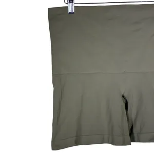 SKIMS Core Control High Waisted Mid Thigh Smoothing Shorts Moss Green Size 2X thumbnail 2