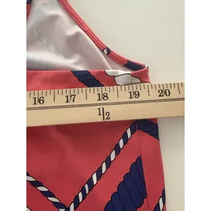 J McLaughlin Dress Womens XL Pink Catalina Cloth Nautical Ropes Old Money Luxury thumbnail 9
