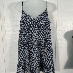 ROWA Navy Floral Spaghetti Strap Babydoll Dress Size XL NWT thumbnail 5