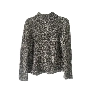 WindiRiver Women's Size Medium Black White‎ Knit Full Zip Cardigan Sweater thumbnail 7