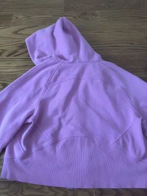 Lululemon Scuba Cropped Full-Zip Oversized Hoodie purple thumbnail 2