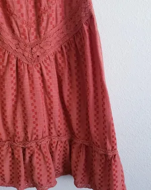 Free People Elisa Tunic Paprika Tank Top thumbnail 6