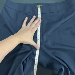 Lafayette 148 Barrow Pants Women 12 Navy Great Virgin Wool Stretch Trousers thumbnail 6