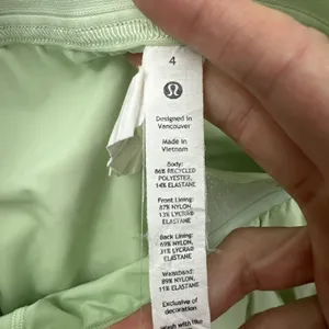 Lululemon Court Rival Skirt Skort High Rise Mint Moment Athletic Women's 4 Tall thumbnail 7
