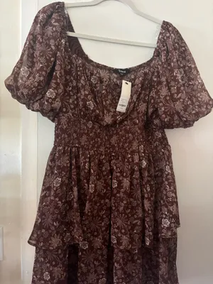 Francesca's Dress Floral thumbnail 1
