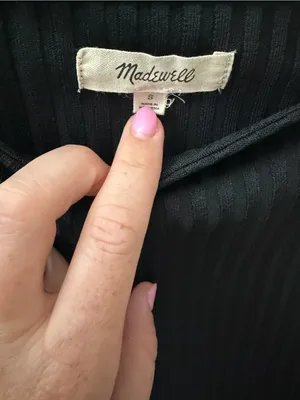 Madewell Ribbed Square-Neck Long-Sleeve Minimalist top thumbnail 2