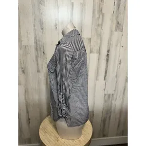 Zara stripped blouse thumbnail 3