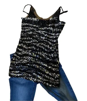 DO+BE Sparkles and sequins!!! Super posh tank perfect for an evening out! Size medium thumbnail 1