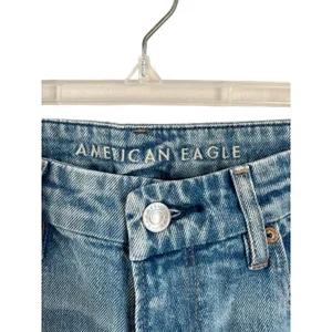 American‎ Eagle Curvy Super High Rise Baggy Straight Jeans Sz 8 thumbnail 4