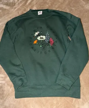 Santa Cruz Skateboards Forest Green Floral Crew Sweatshirt thumbnail 1