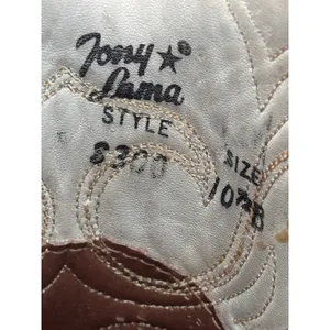 Vintage Tony Lama Lizard Western Cowboy Boots Brown Leather Men’s 10.5 D‎ Boho thumbnail 12